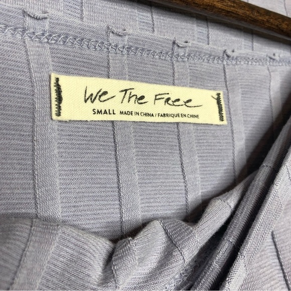 Free People We the Free Ahoy Ribbed T-Shirt in Valley Lilac Size Small‎ - Picture 4 of 7